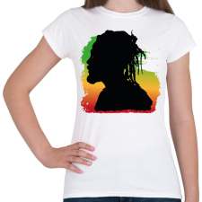 PRINTFASHION Rastafari - Női póló - Fehér női póló