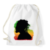 PRINTFASHION Rastafari - Sportzsák, Tornazsák - Fehér