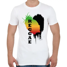 PRINTFASHION Rasztás raggea - Férfi póló - Fehér férfi póló