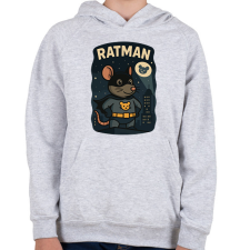 PRINTFASHION Ratman - Gyerek kapucnis pulóver - Sport szürke gyerek pulóver, kardigán