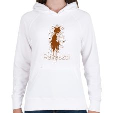 PRINTFASHION ravaszdi - Női kapucnis pulóver - Fehér női pulóver, kardigán