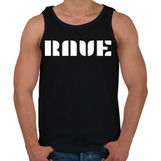 PRINTFASHION RAVE - Férfi atléta - Fekete