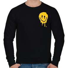 PRINTFASHION Rave Smile - Férfi pulóver - Fekete