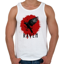 PRINTFASHION RAVEN - Férfi atléta - Fehér atléta, trikó
