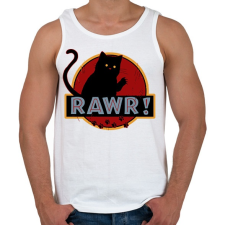 PRINTFASHION Rawr - Férfi atléta - Fehér atléta, trikó