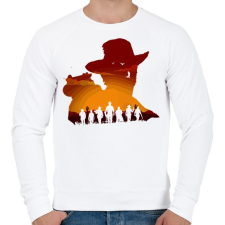 PRINTFASHION Read Dead Redemption - Férfi pulóver - Fehér férfi pulóver, kardigán
