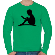 PRINTFASHION reading - Férfi pulóver - Zöld férfi pulóver, kardigán