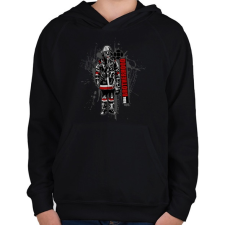 PRINTFASHION Real Brotherhood - Gyerek kapucnis pulóver - Fekete gyerek pulóver, kardigán