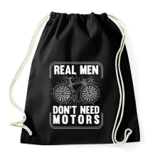 PRINTFASHION Real men - Sportzsák, Tornazsák - Fekete tornazsák
