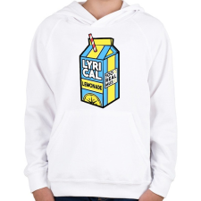 PRINTFASHION Real Music - Gyerek kapucnis pulóver - Fehér gyerek pulóver, kardigán