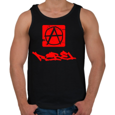PRINTFASHION rebel - Férfi atléta - Fekete