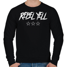 PRINTFASHION REBEL YELL 3 - Férfi pulóver - Fekete