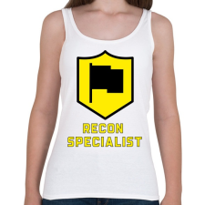 PRINTFASHION Recon Specialist - Női atléta - Fehér női trikó