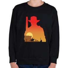 PRINTFASHION Red dead redemption - Gyerek pulóver - Fekete