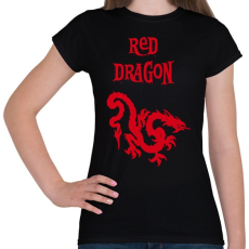PRINTFASHION red dragon2 - Női póló - Fekete