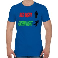 PRINTFASHION Red light - Green light - Férfi póló - Királykék