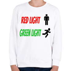 PRINTFASHION Red light - Green light - Gyerek pulóver - Fehér