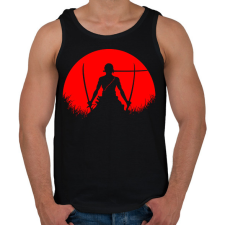 PRINTFASHION Red Moon Zoro - Férfi atléta - Fekete atléta, trikó