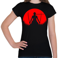 PRINTFASHION Red Moon Zoro - Női póló - Fekete női póló