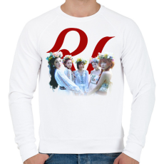 PRINTFASHION Red Velvet - Férfi pulóver - Fehér