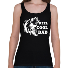 PRINTFASHION Reel Cool Dad - Női atléta - Fekete női trikó