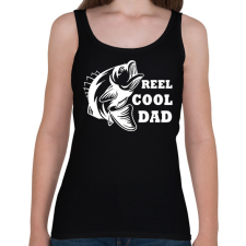 PRINTFASHION Reel Cool Dad  - Női atléta - Fekete női trikó