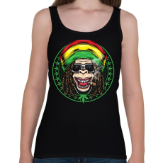 PRINTFASHION Reggae majom - Női atléta - Fekete