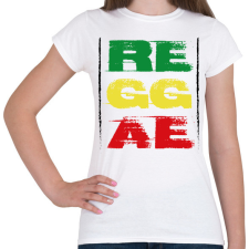 PRINTFASHION Reggae music - Női póló - Fehér női póló