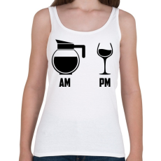 PRINTFASHION Reggel - Este fekete - Női atléta - Fehér