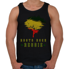 PRINTFASHION reggie2 - Férfi atléta - Fekete atléta, trikó