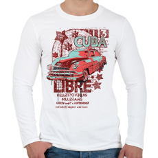 PRINTFASHION régi kocsi - Férfi hosszú ujjú póló - Fehér