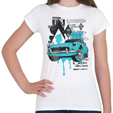 PRINTFASHION régi kocsi - Női póló - Fehér