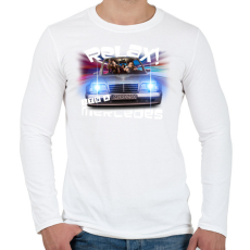 PRINTFASHION relax_mercedes02 - Férfi hosszú ujjú póló - Fehér