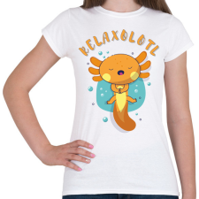 PRINTFASHION Relaxolotl - Női póló - Fehér női póló