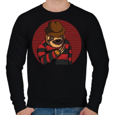 PRINTFASHION Rémálom az Elm utcában - Lajhár - Férfi pulóver - Fekete férfi pulóver, kardigán