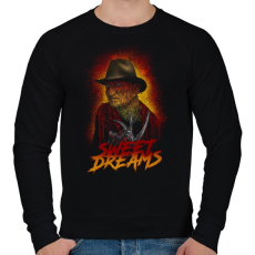 PRINTFASHION Rémálom - Férfi pulóver - Fekete