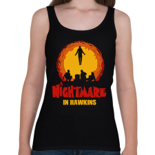 PRINTFASHION Rémálom Hawkinsban - Stranger Things - Női atléta - Fekete női trikó