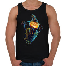 PRINTFASHION Rémisztő halloween - Férfi atléta - Fekete