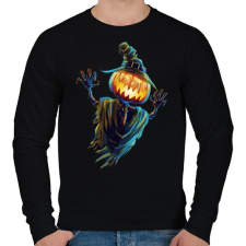 PRINTFASHION Rémisztő halloween - Férfi pulóver - Fekete férfi pulóver, kardigán