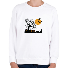 PRINTFASHION Rémisztő Halloween - Gyerek pulóver - Fehér