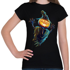 PRINTFASHION Rémisztő halloween - Női póló - Fekete női póló