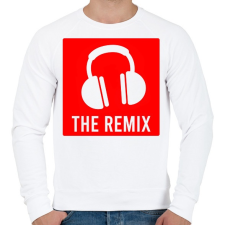 PRINTFASHION Remix - Férfi pulóver - Fehér férfi pulóver, kardigán