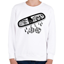 PRINTFASHION Rémület - Gyerek pulóver - Fehér gyerek pulóver, kardigán