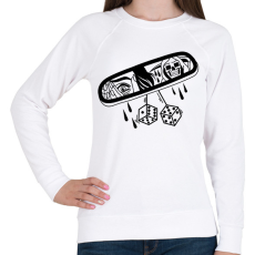 PRINTFASHION Rémület - Női pulóver - Fehér