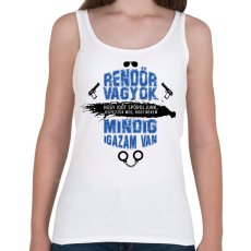 PRINTFASHION Rendőr vagyok - Női atléta - Fehér