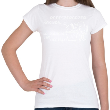 PRINTFASHION RENDSZERGAZDA - Női póló - Fehér női póló