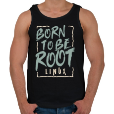 PRINTFASHION Rendszergazdának született - Férfi atléta - Fekete