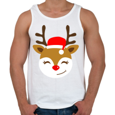 PRINTFASHION Rénszarvas  - Férfi atléta - Fehér atléta, trikó