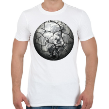 PRINTFASHION Repedt hold - Férfi póló - Fehér férfi póló