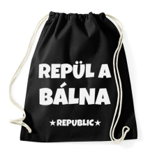 PRINTFASHION REPÜL A BÁLNA - Sportzsák, Tornazsák - Fekete tornazsák